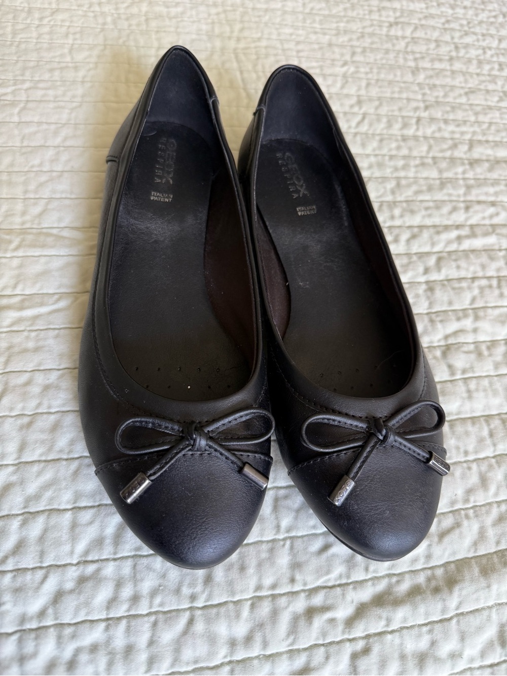 Geox Respira Classic Black Women's Ballet Flats